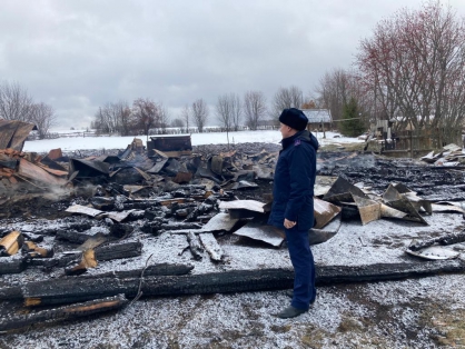 В Оричевском районе проводится проверка по факту пожара, в результате которого погибла женщина